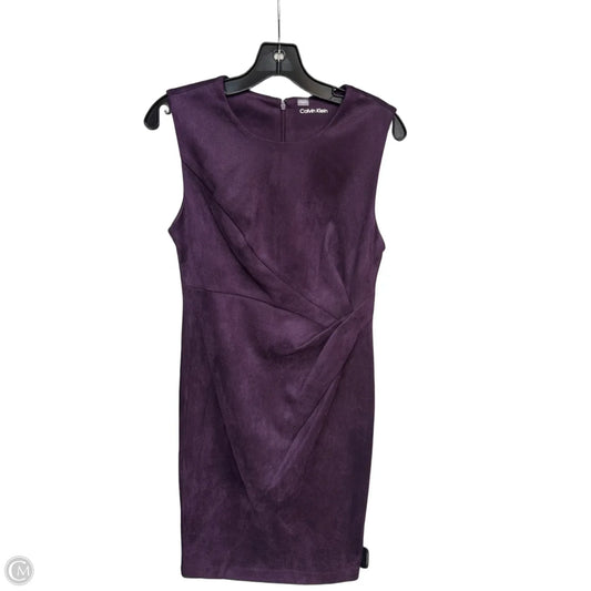 Dress Party Midi By Calvin Klein In Purple, Size: 6