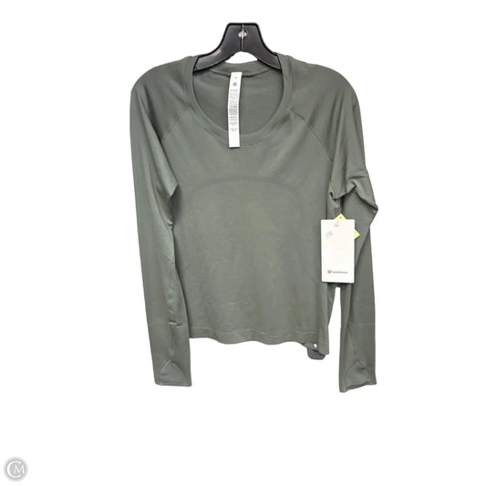 Athletic Top Long Sleeve Crewneck By Lululemon In Green, Size: 12