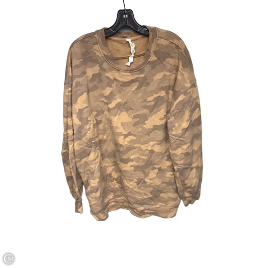 Athletic Sweatshirt Crewneck By Lululemon In Camouflage Print, Size: 10