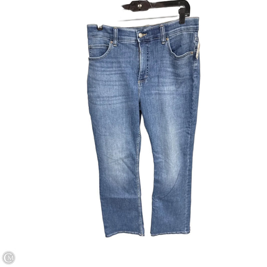 Jeans Boot Cut By Lee In Blue Denim, Size: 14