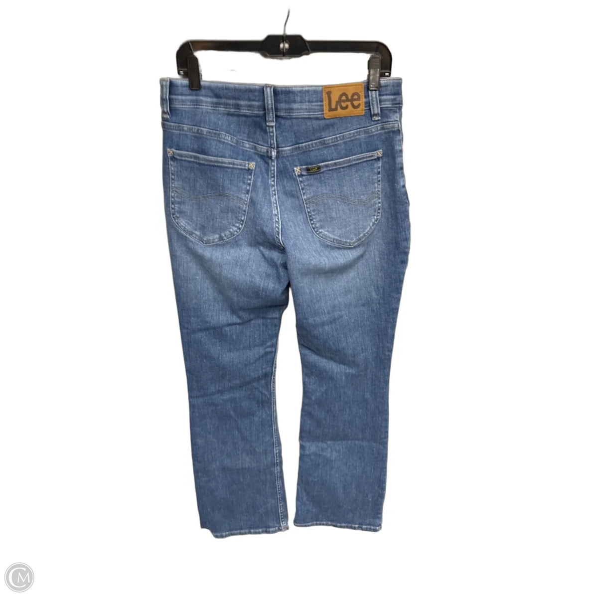 Jeans Boot Cut By Lee In Blue Denim, Size: 14