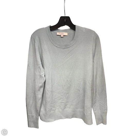 Top Long Sleeve By Loft In Aqua, Size: M
