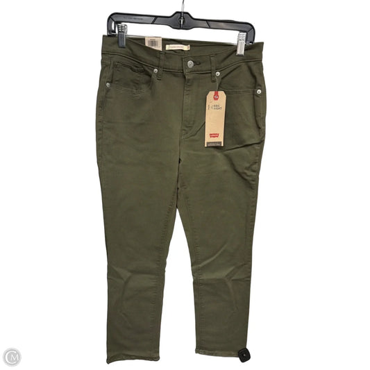 Jeans Straight By Levis In Green, Size: 30