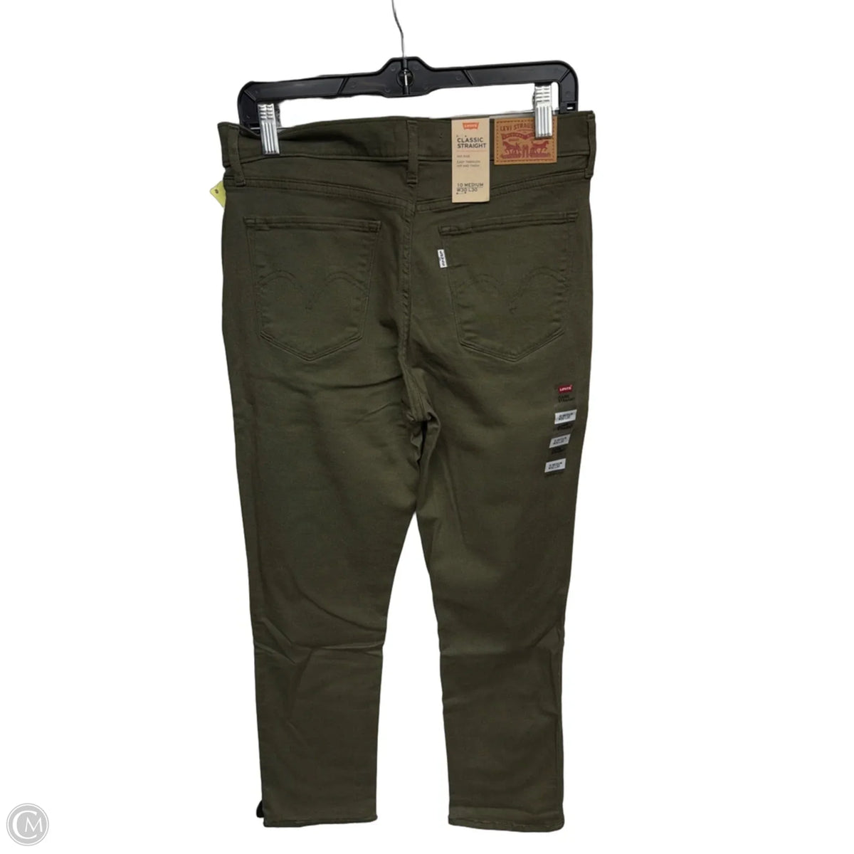 Jeans Straight By Levis In Green, Size: 30