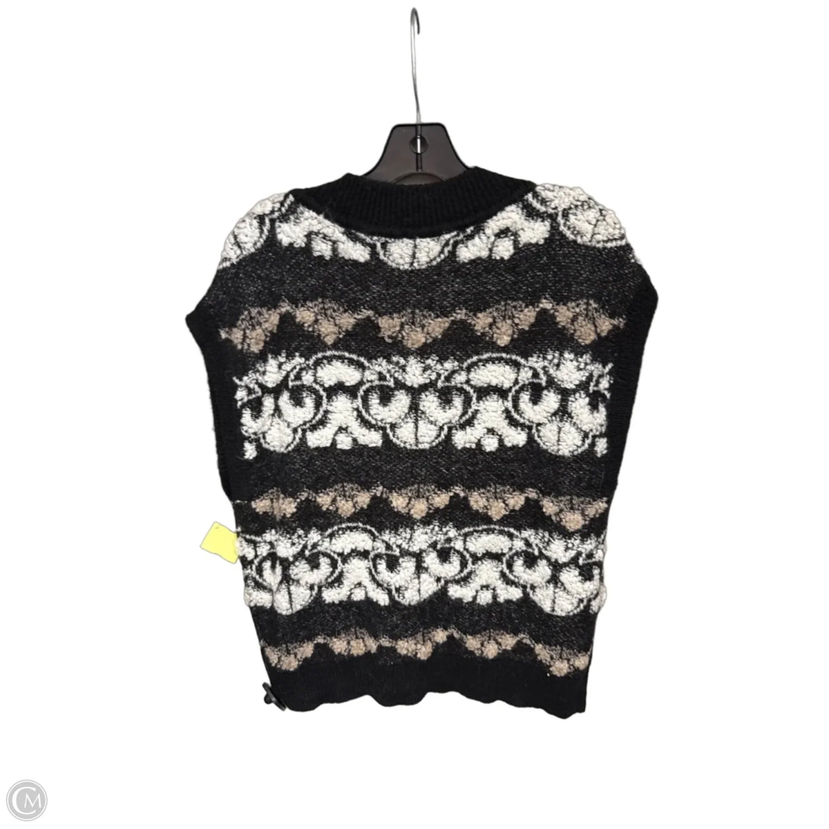 Sweater By Belldini In Black & Tan, Size: L