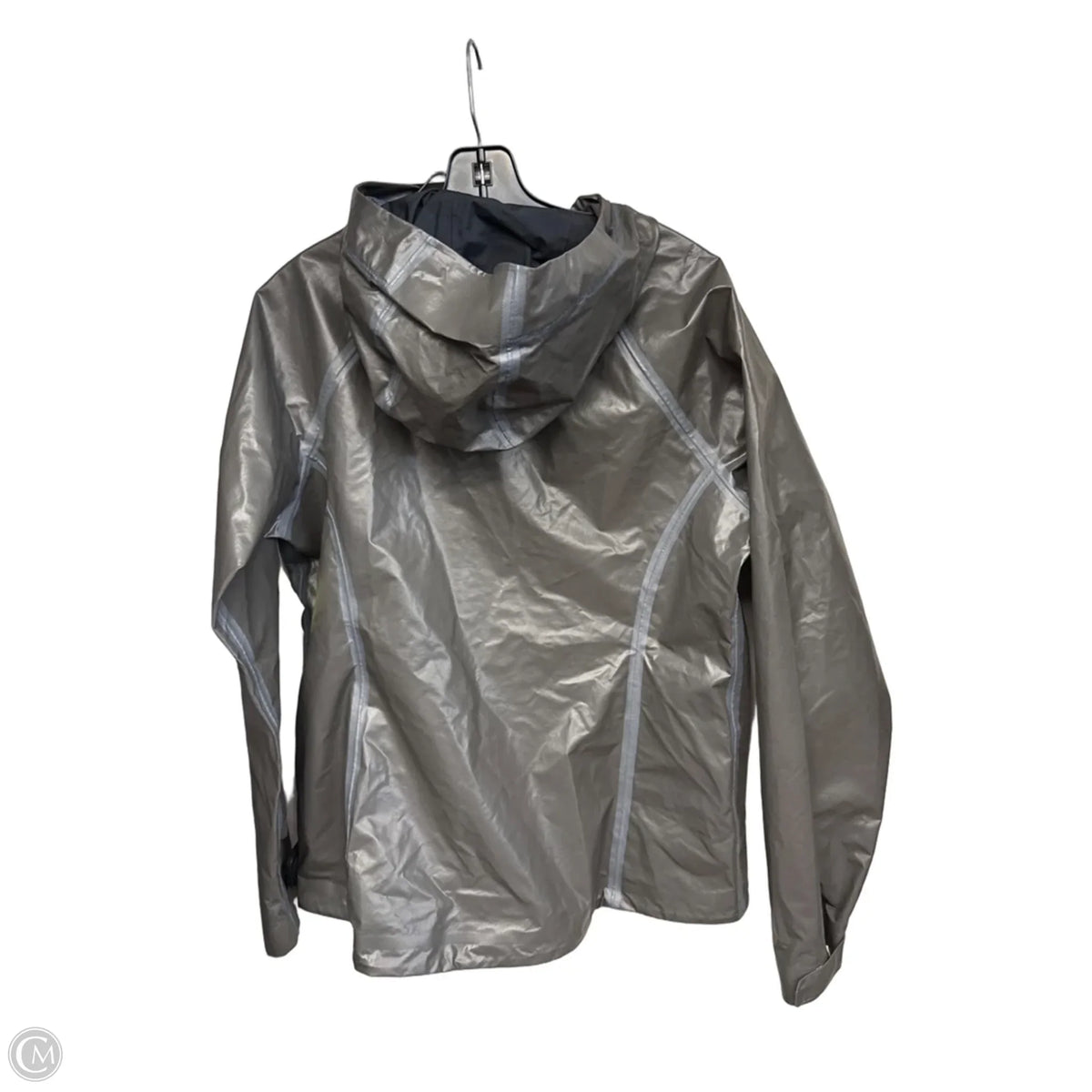 Coat Raincoat By Columbia In Grey, Size: L