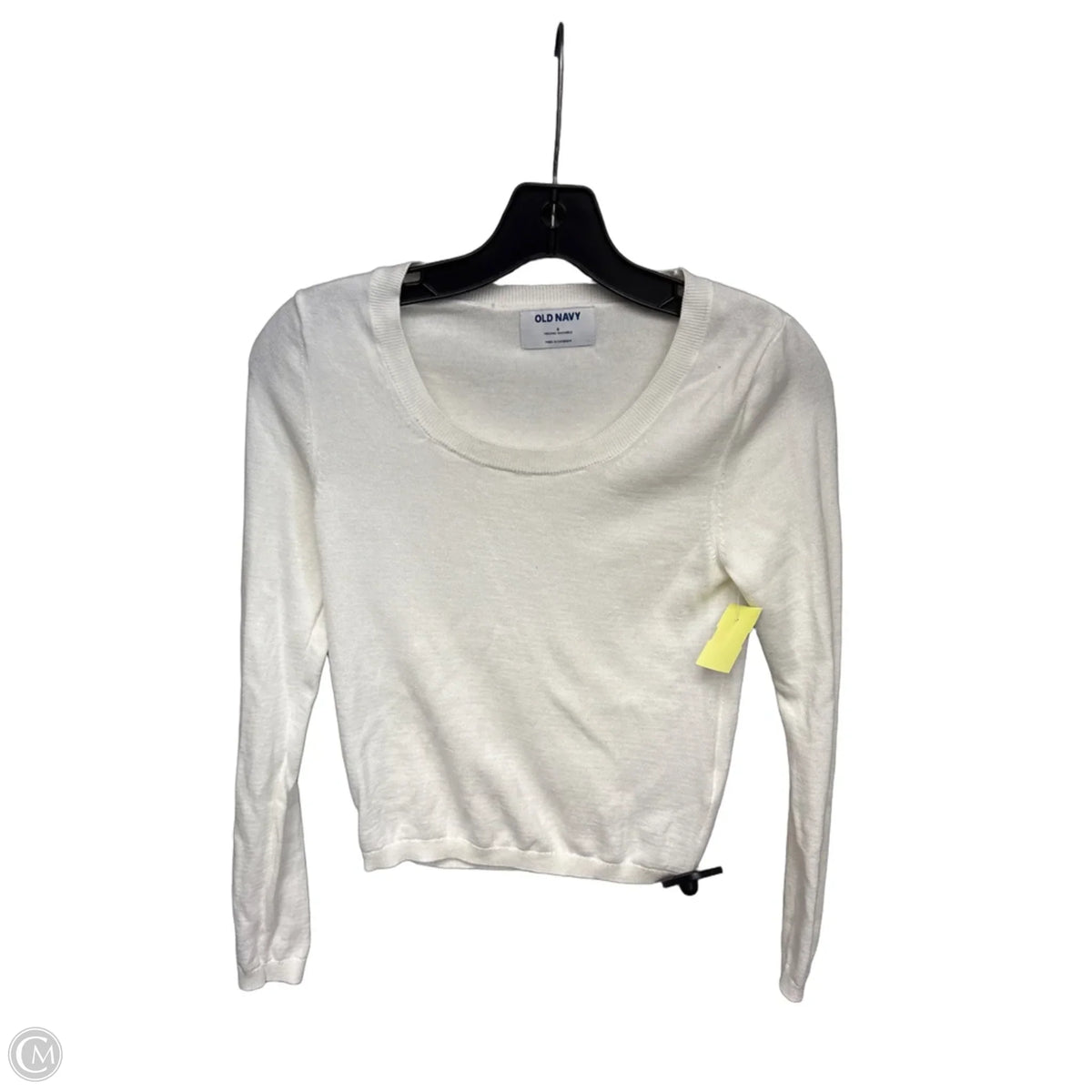 Top Long Sleeve Basic By Old Navy In White, Size: S