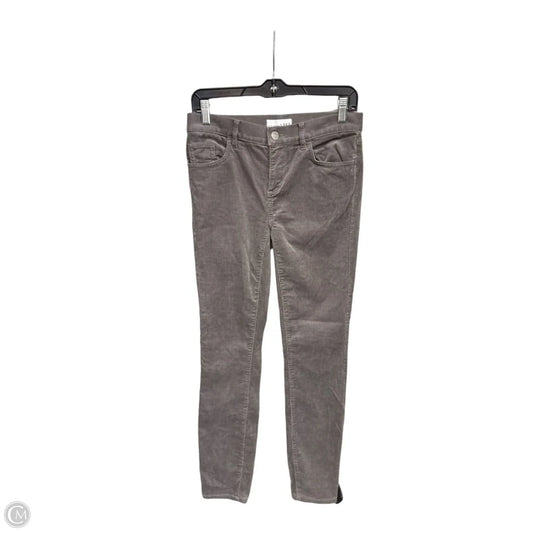 Pants Corduroy By Loft In Grey, Size: 0