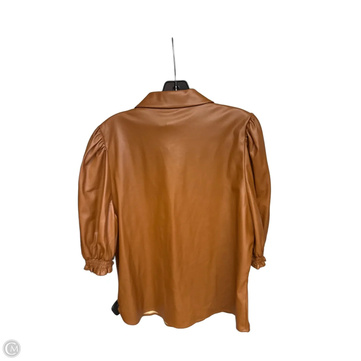 Top Short Sleeve By Dolan Left Coast In Brown, Size: L