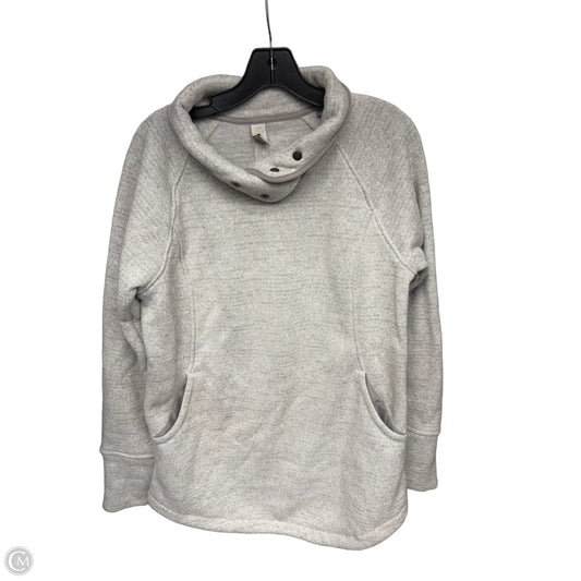 Athletic Sweatshirt Collar By Prana In Grey, Size: L