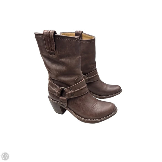 Boots Designer By Frye In Brown, Size: 7.5