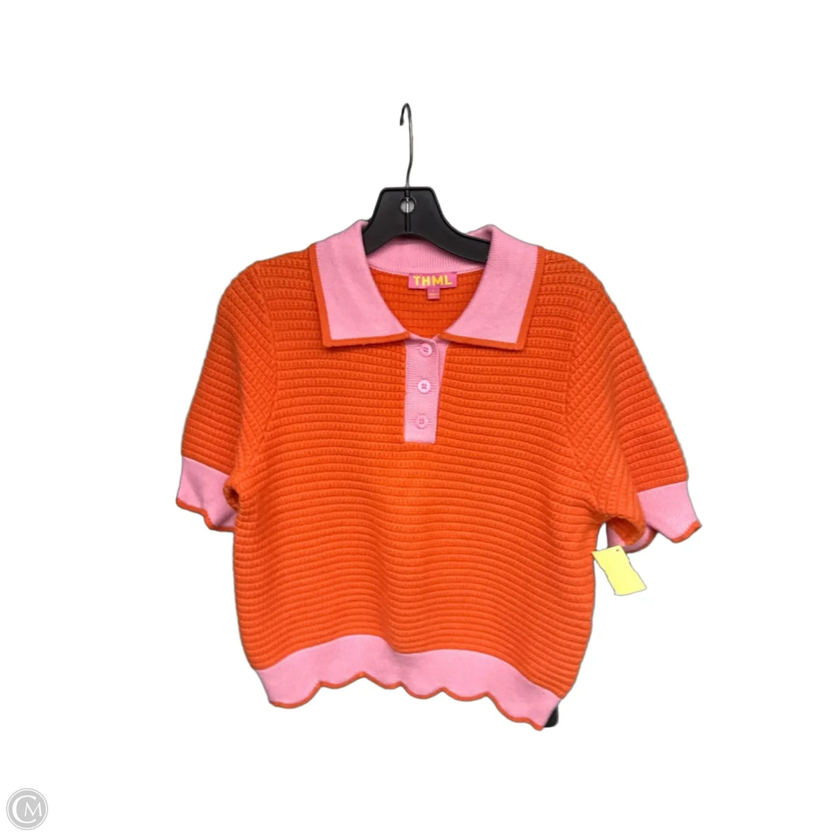 Sweater By Thml In Orange & Pink, Size: S