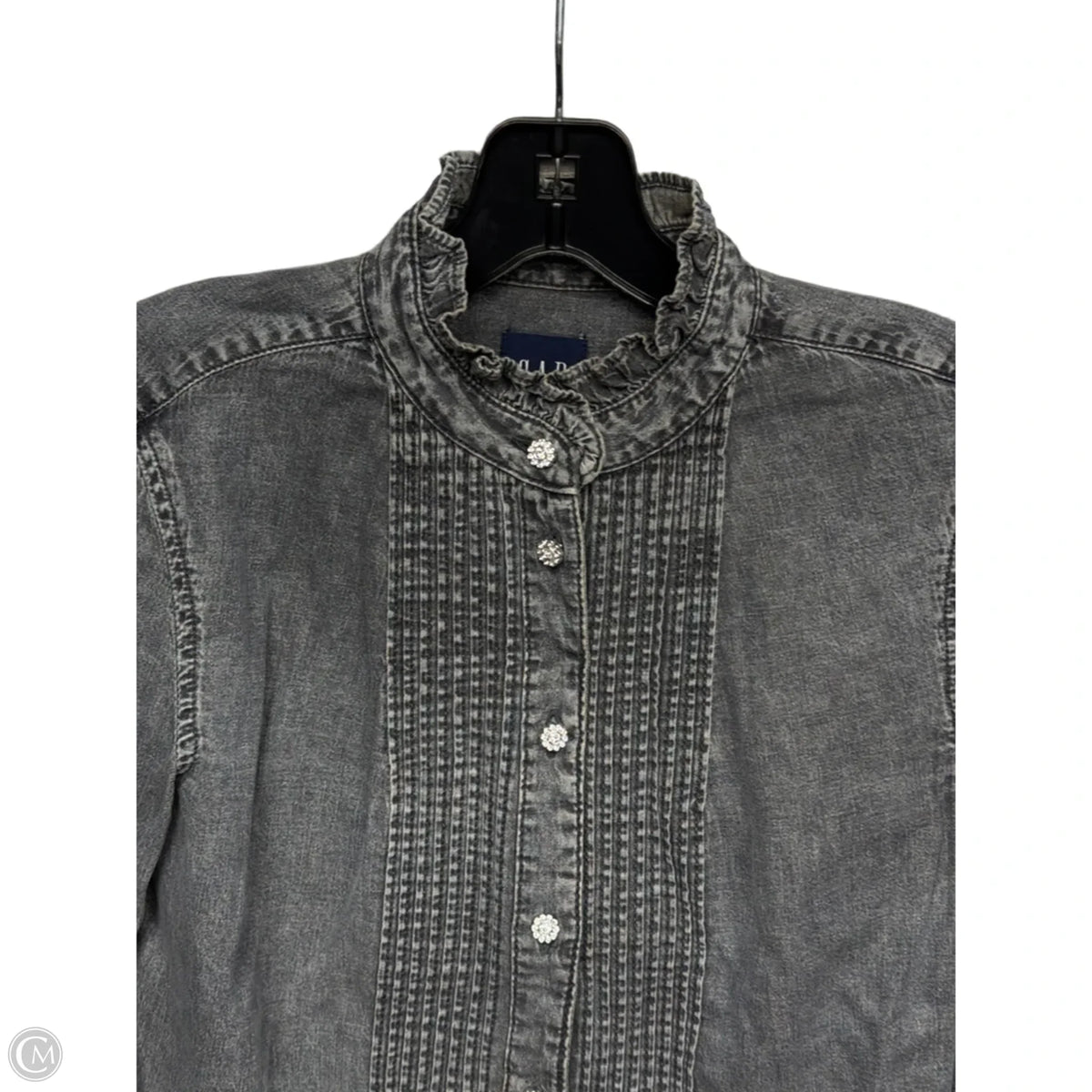 Top Long Sleeve By Gap In Grey, Size: Xs