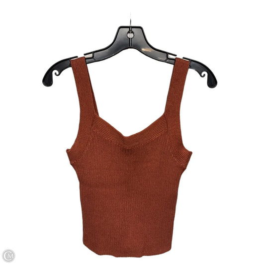 Top Sleeveless By Gap In Brown, Size: Xs