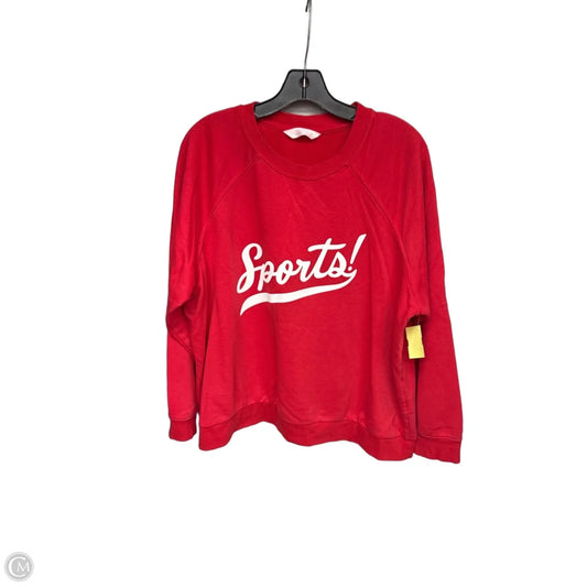 Top Long Sleeve By Lc Lauren Conrad In Red, Size: 1x