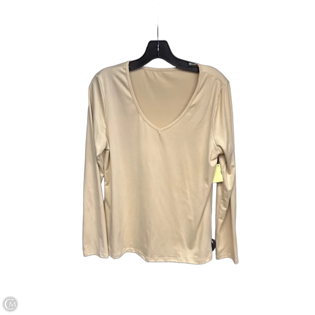 Top Long Sleeve Basic By Clothes Mentor In White, Size: M