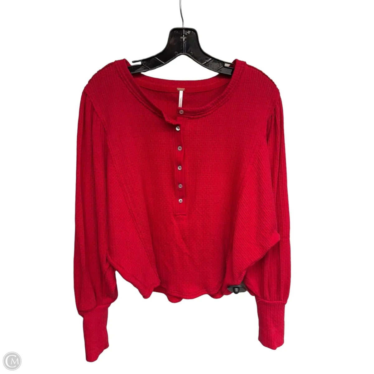 Top Long Sleeve By Free People In Red, Size: S
