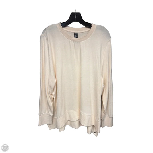 Top Long Sleeve By Savvi In Cream, Size: 1x