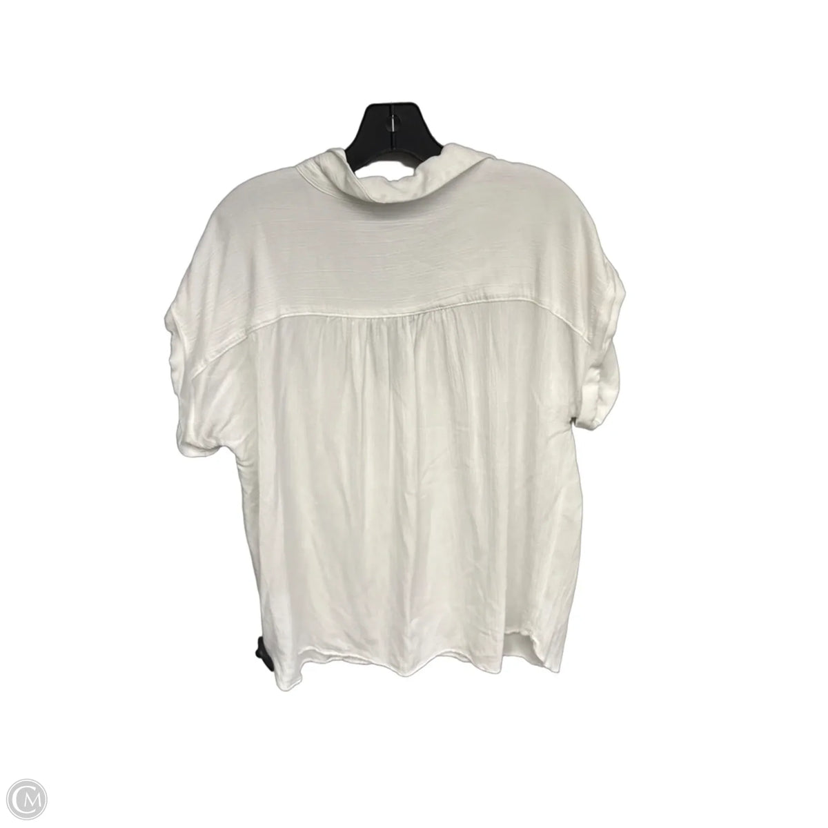 Top Short Sleeve By Loft In White, Size: Xl