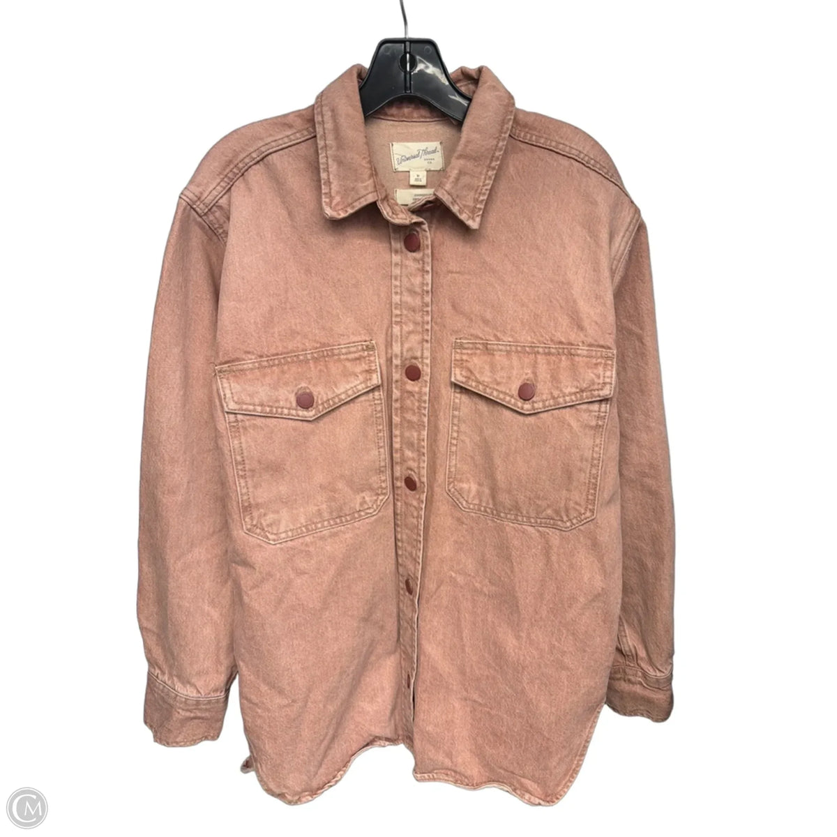 Jacket Shirt By Universal Thread In Pink, Size: M