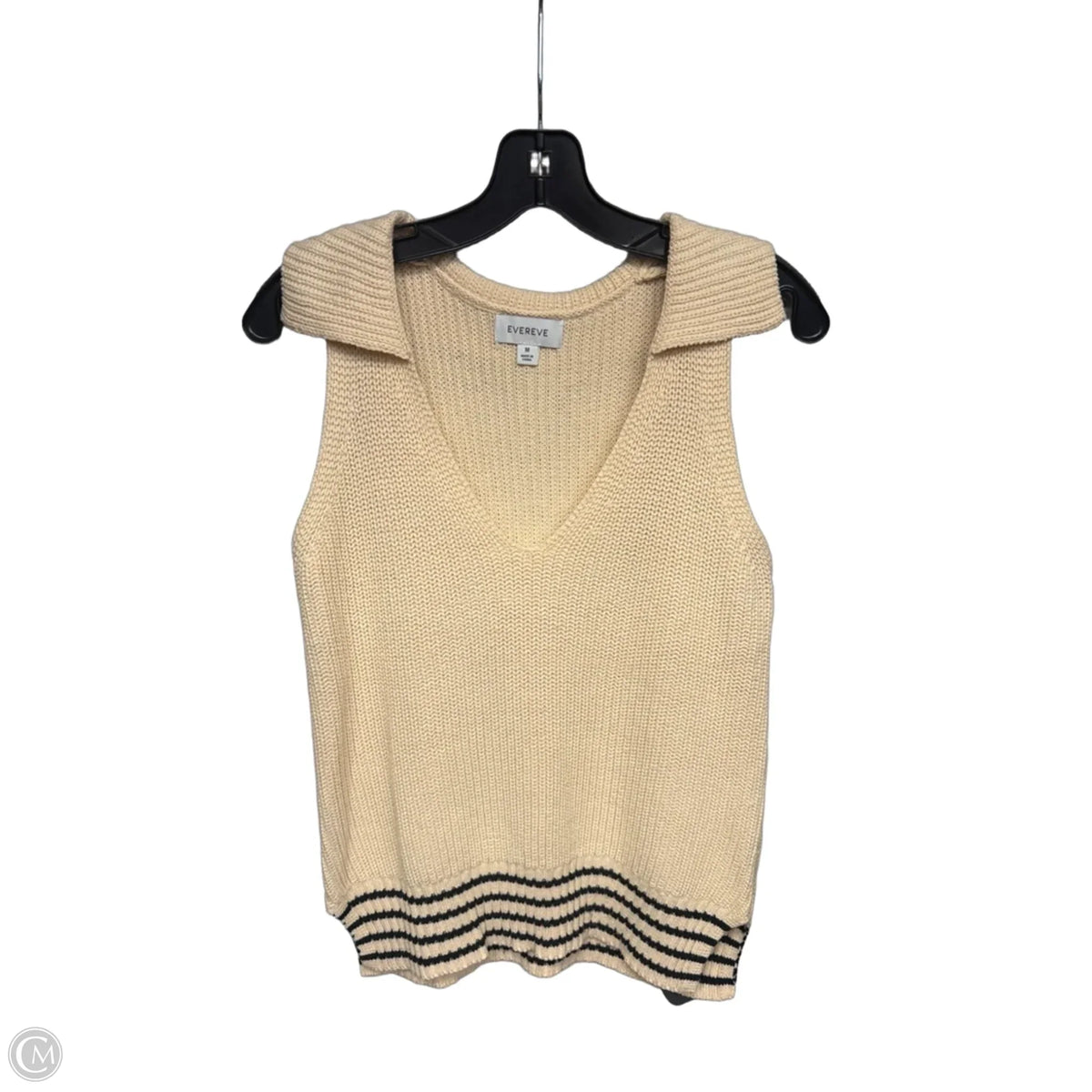 Top Sleeveless By Evereve In Cream, Size: M