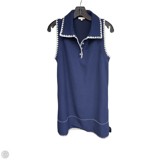 Dress Casual Midi By Jodifl In Blue & White, Size: S