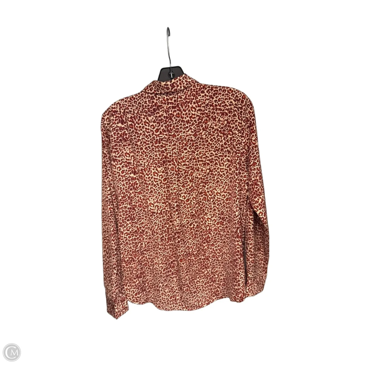 Blouse Long Sleeve By H&m In Cream & Red, Size: 6