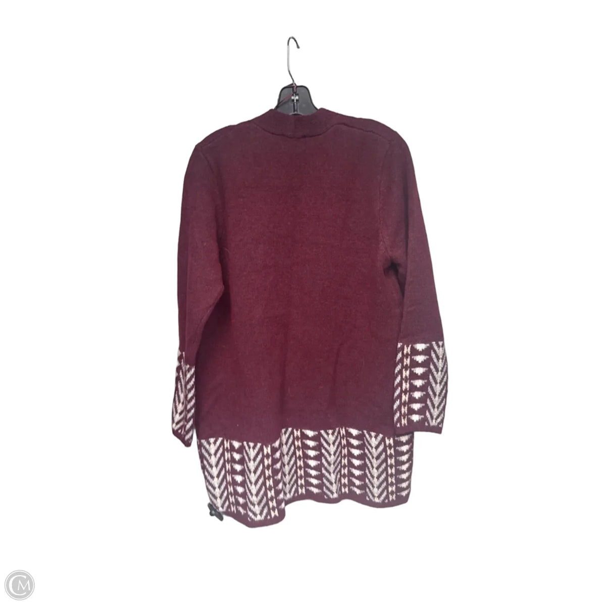 Cardigan Designer By Frye In Maroon, Size: L