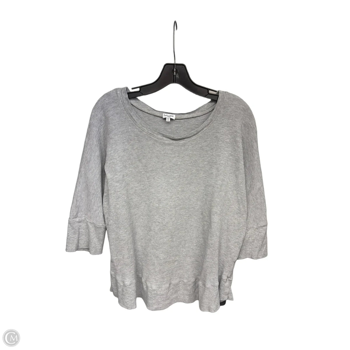 Top 3/4 Sleeve By Splendid In Grey, Size: L