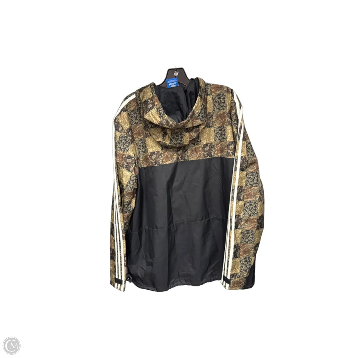 Athletic Jacket By Adidas In Black & Brown, Size: Xl