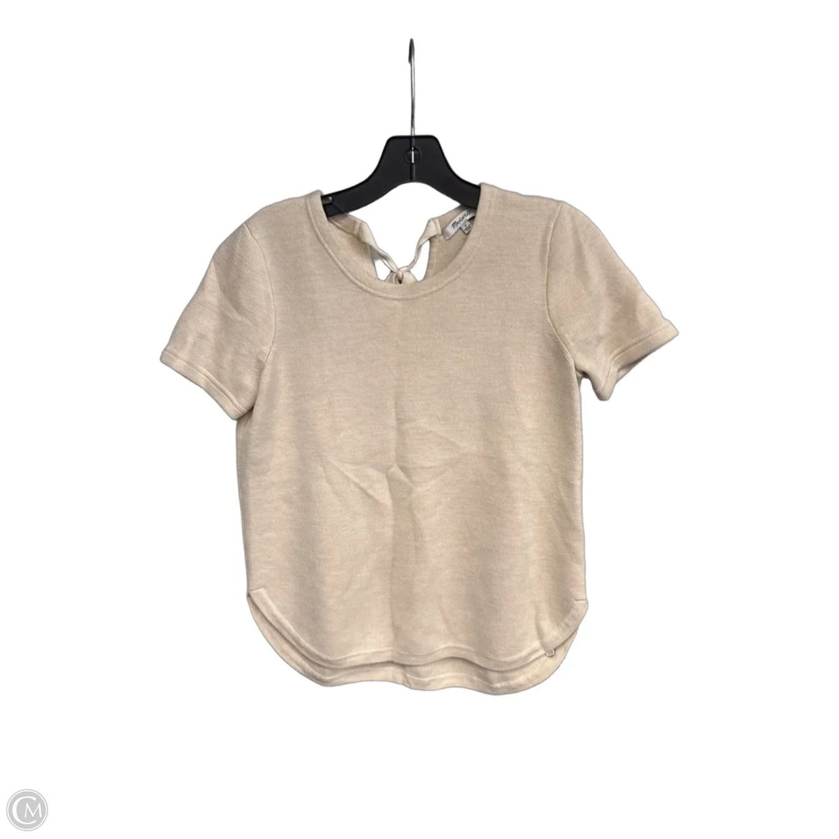 Top Short Sleeve By Madewell In Tan, Size: S