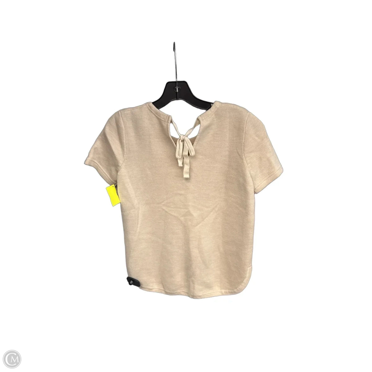 Top Short Sleeve By Madewell In Tan, Size: S