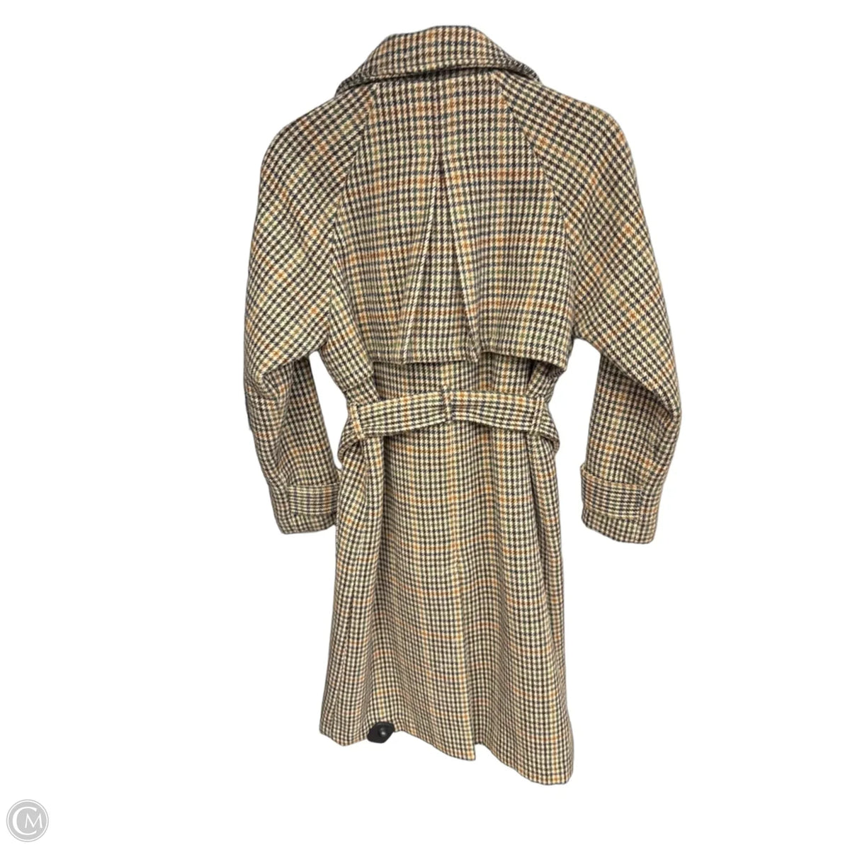 Coat Peacoat By Clothes Mentor In Plaid Pattern, Size: S