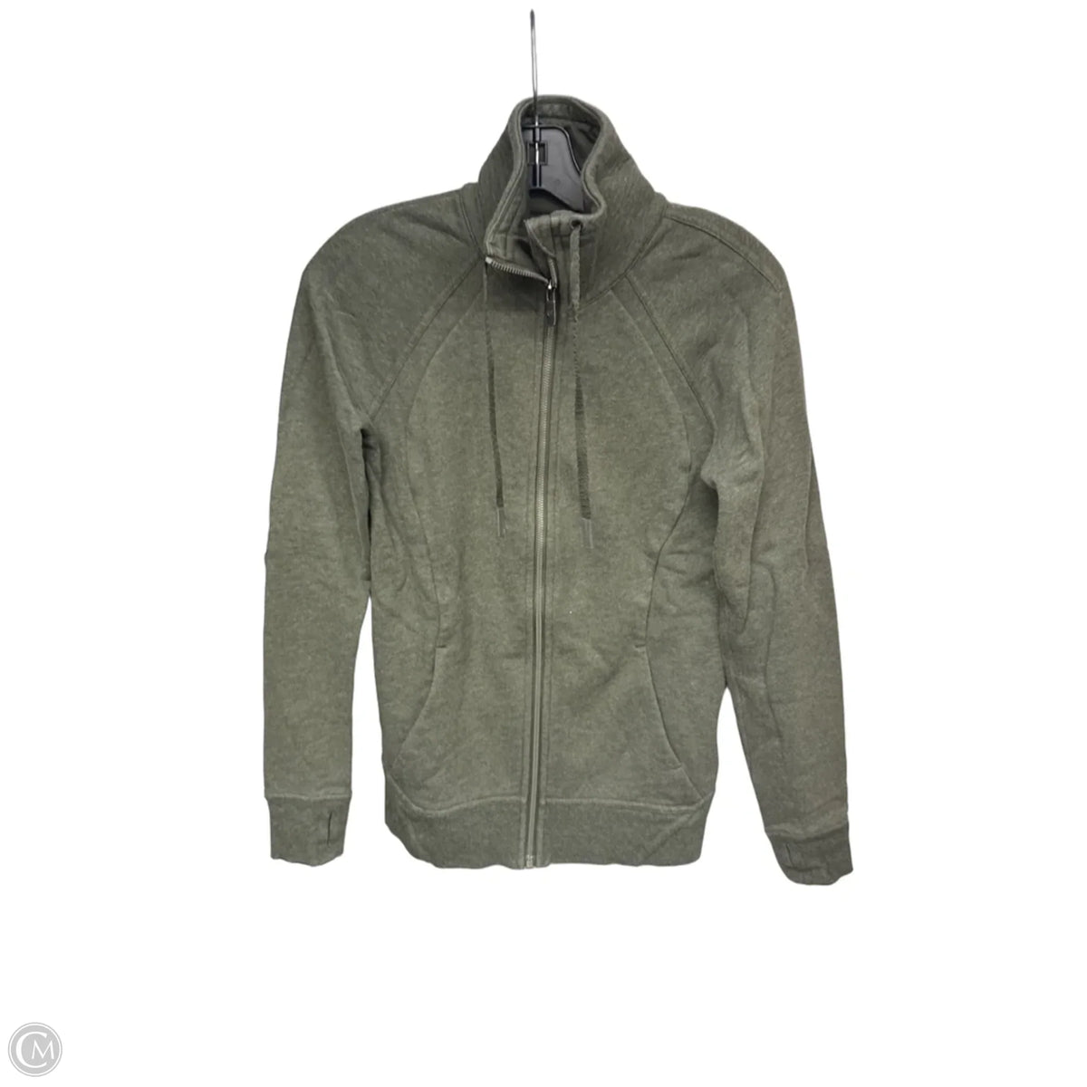 Athletic Jacket By Lululemon In Green, Size: 4