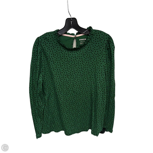 Top Long Sleeve By Boden In Polkadot Pattern, Size: Xl