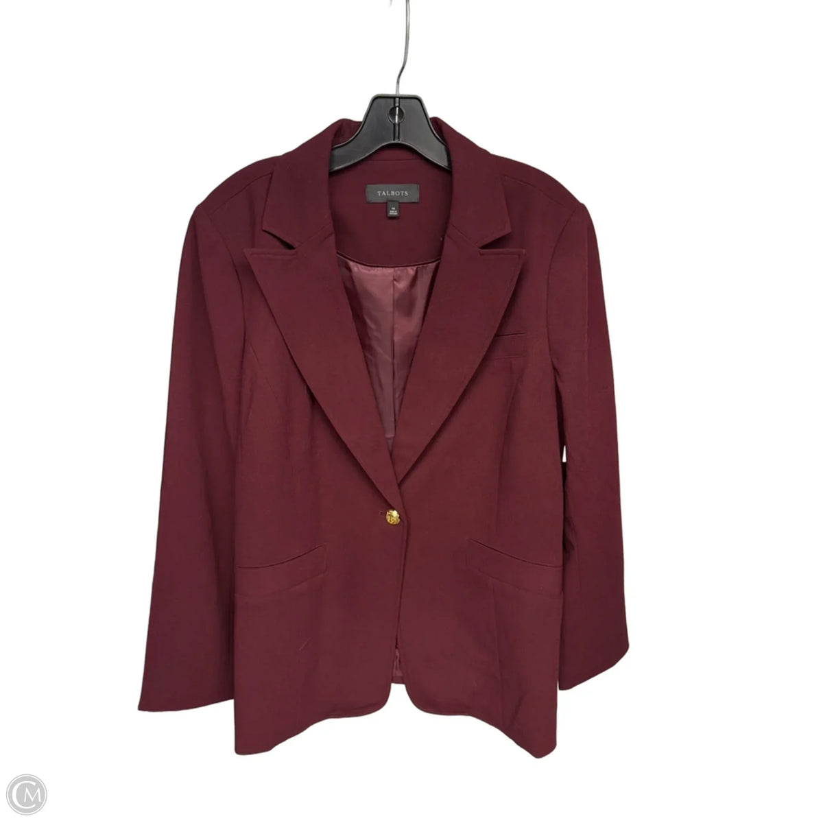 Blazer By Talbots In Maroon, Size: 14
