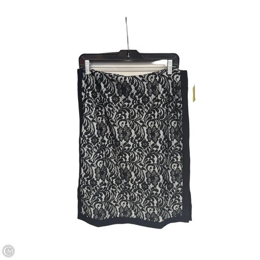 Skirt Midi By Worthington In Black & White, Size: 12