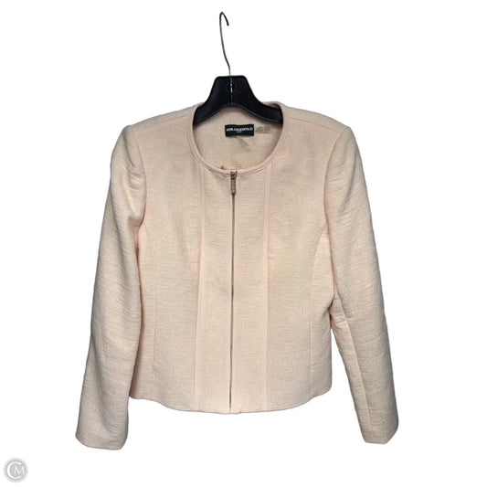 Blazer Designer By Karl Lagerfeld In Pink, Size: 6
