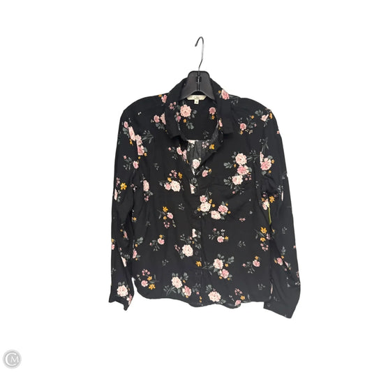 Top Long Sleeve By Clothes Mentor In Floral Print