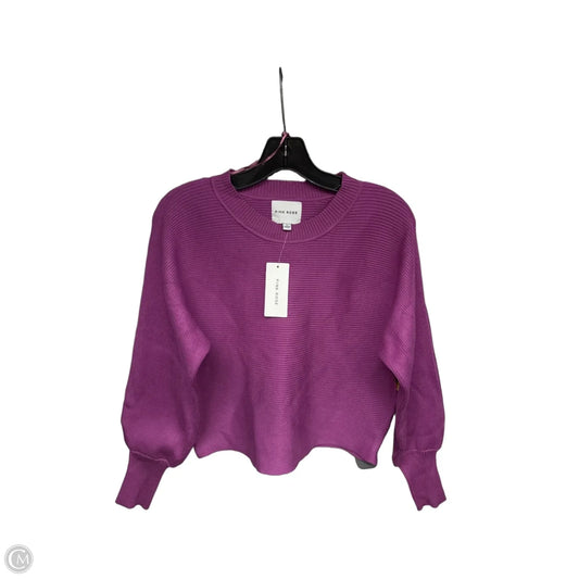 Sweater By Pink Rose In Purple, Size: L