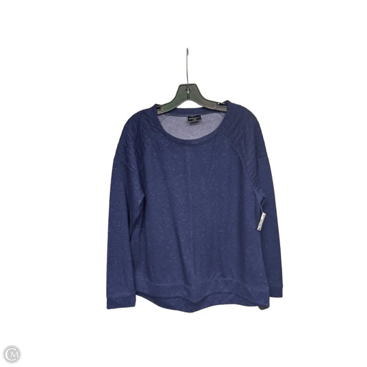Athletic Top Long Sleeve Crewneck By 32 Degrees In Blue, Size: Xl