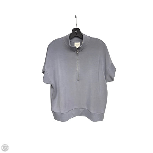 Athletic Top Short Sleeve By Varley In Blue, Size: M