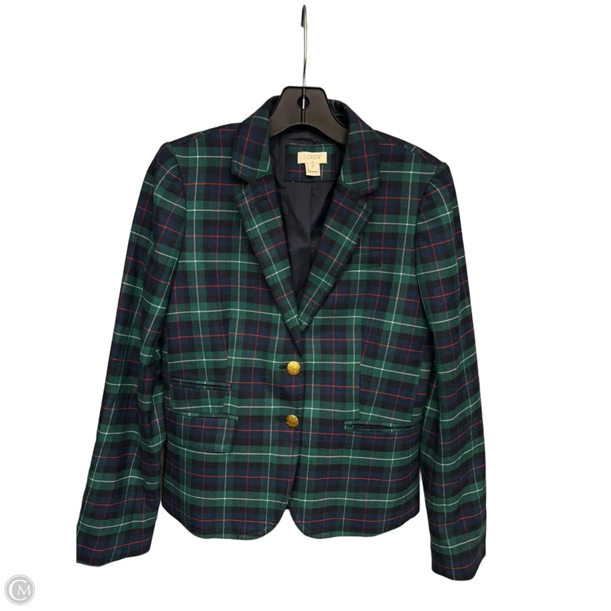 Blazer By J. Crew In Plaid Pattern, Size: 0