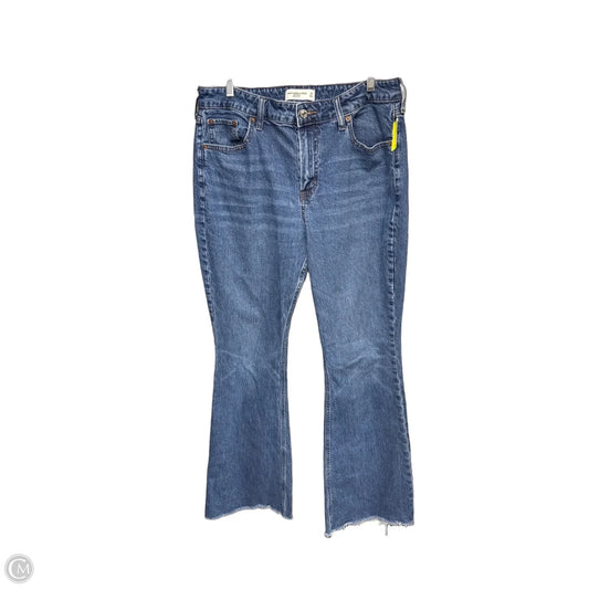 Jeans Boot Cut By Abercrombie And Fitch In Blue Denim, Size: 12