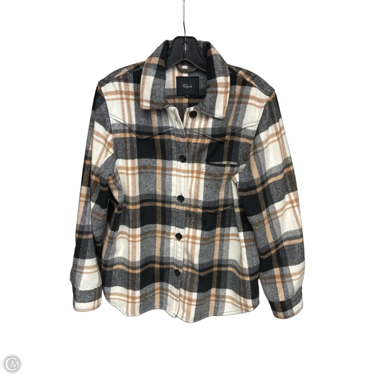 Jacket Shirt By Rails In Plaid Pattern, Size: S