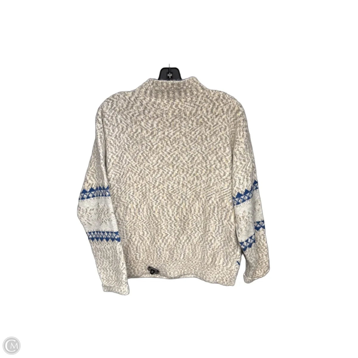 Sweater By Clothes Mentor In Blue & Grey, Size: M