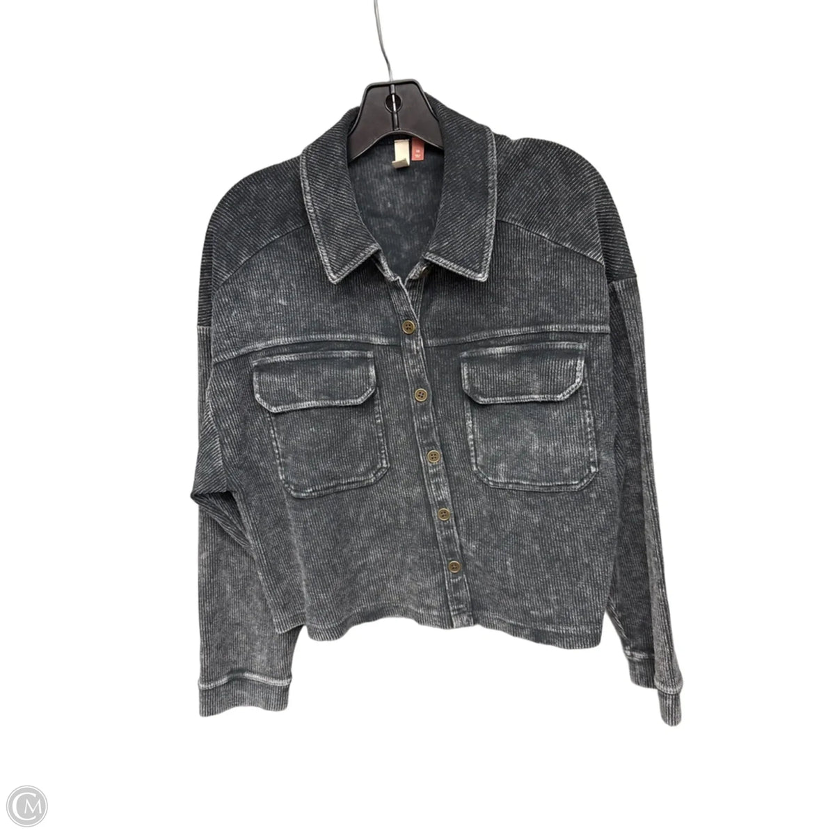 Top Long Sleeve By Pilcro In Grey, Size: Xs