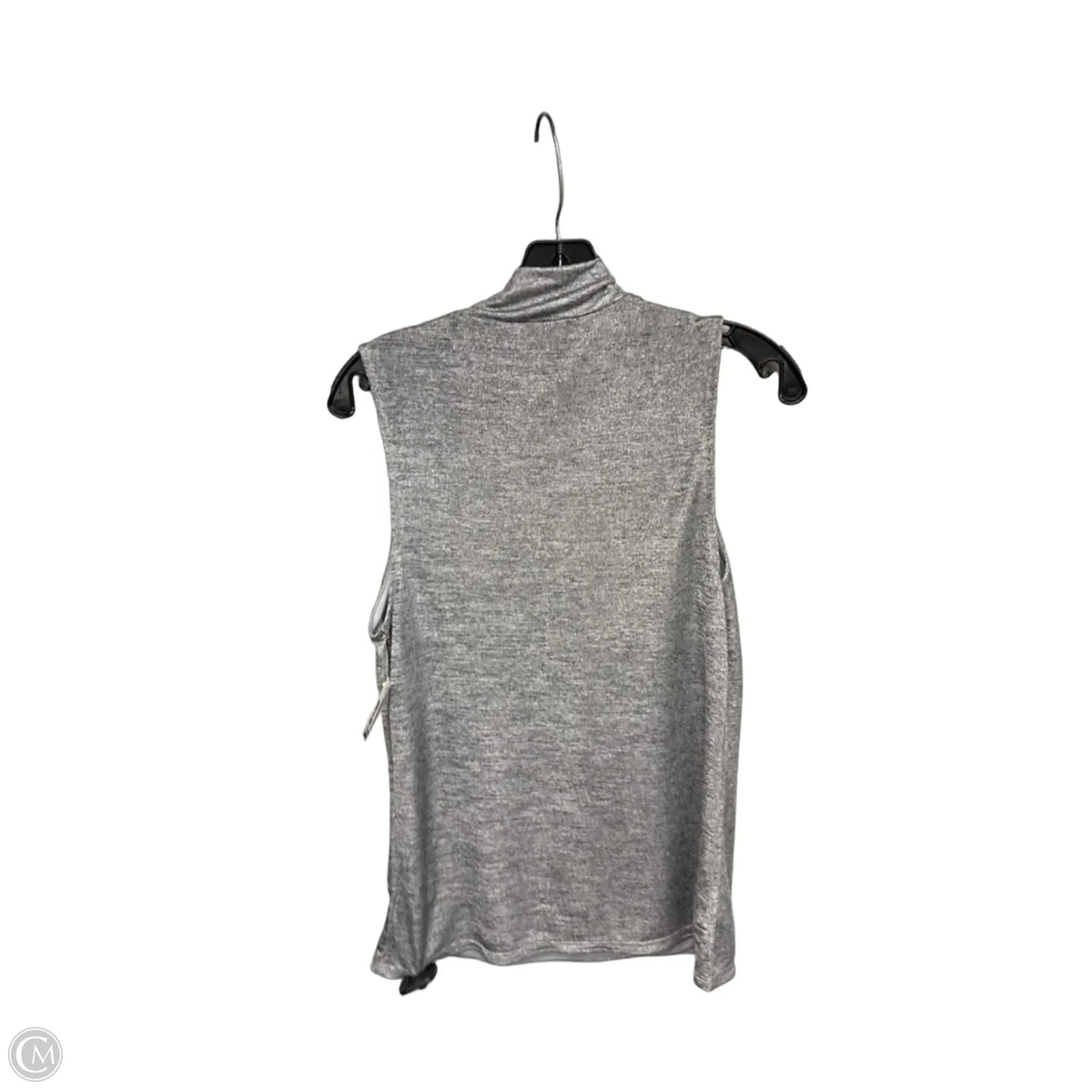 Top Sleeveless By Express In Silver, Size: L