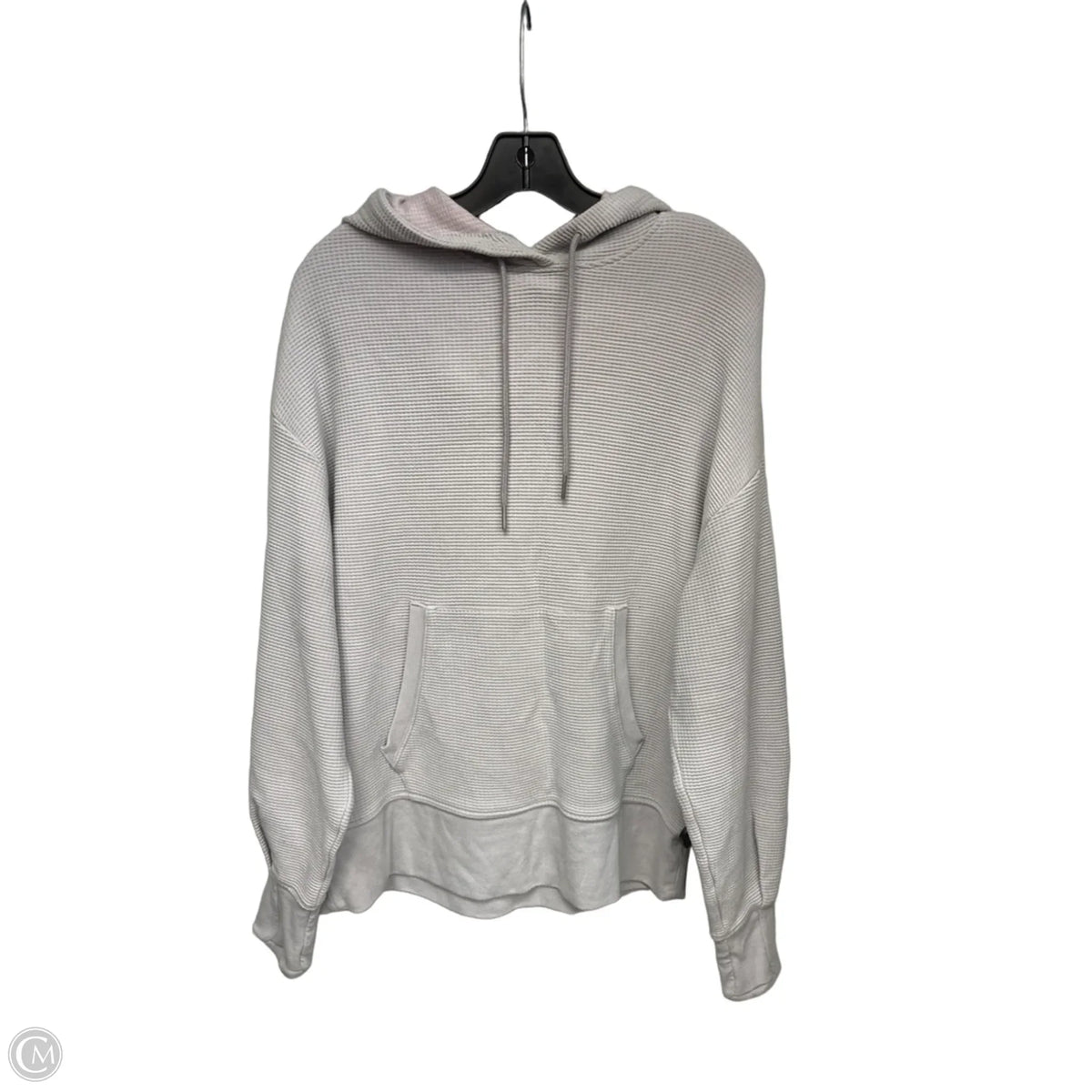 Sweatshirt Hoodie By Athleta In Grey, Size: M