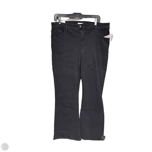 Jeans Flared By Jessica Simpson In Black Denim, Size: 16